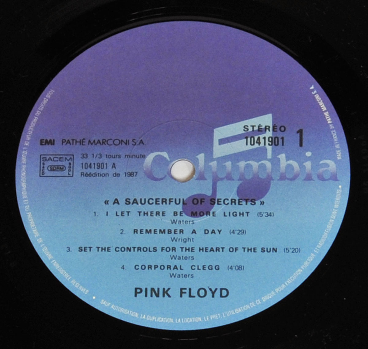 High Resolution Photo #3 PINK FLOYD Saucerful Secrets France2 